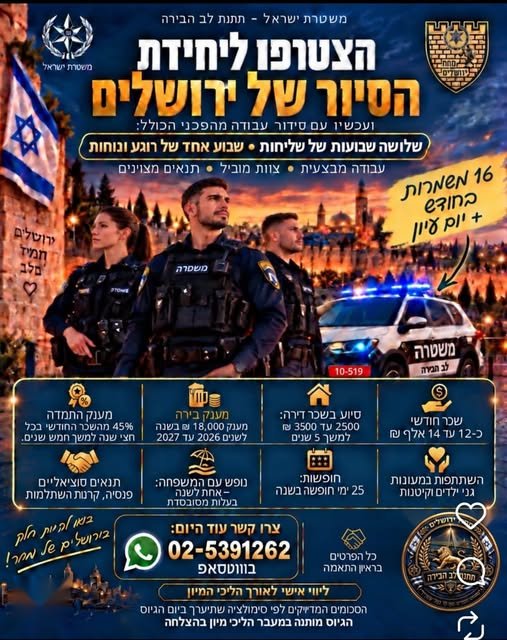 דרוש/ה סדרן/ית עבודה בירושלים