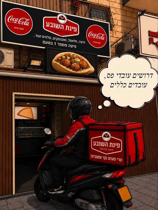 דרושים עובדים לפינת השובע בית שמש - מרכז מסחרי רמה א׳ עובדי מטבח עובדי פס עובדים כללים מה אנחנו מציעים?