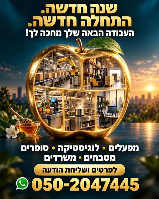 דרושים למפעלים, לוגיסטיקה, סופרים, מטבחים ומשרדים בנתיבות