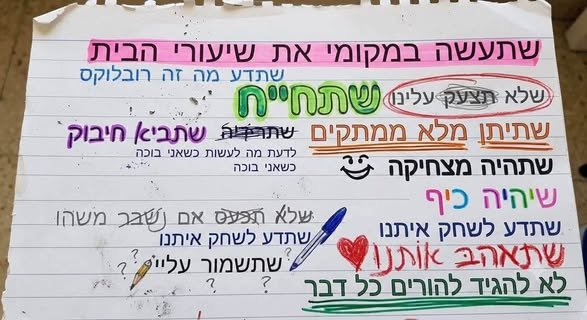 דרוש/ה אם - בית! אנחנו הכנו מודעה אחרת אבל הראינו אותה לילדים במועדונית והם אמרו שהיא לא ממש טובה... אז ביקשנו מהם שיעזרו לנו לסגנן את בחולון