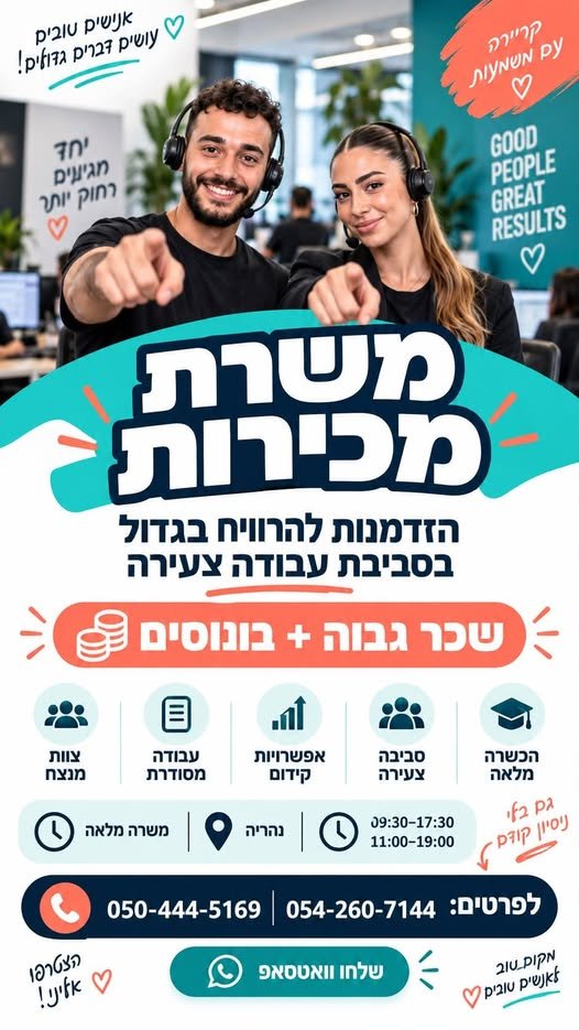 דרוש/ה את התותחים והתותחיות הבאים להצלחה בנהריה