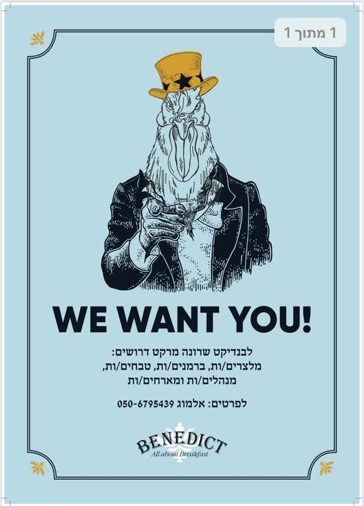 דרושים מלצרים למסעדה הכי שווה בעיר