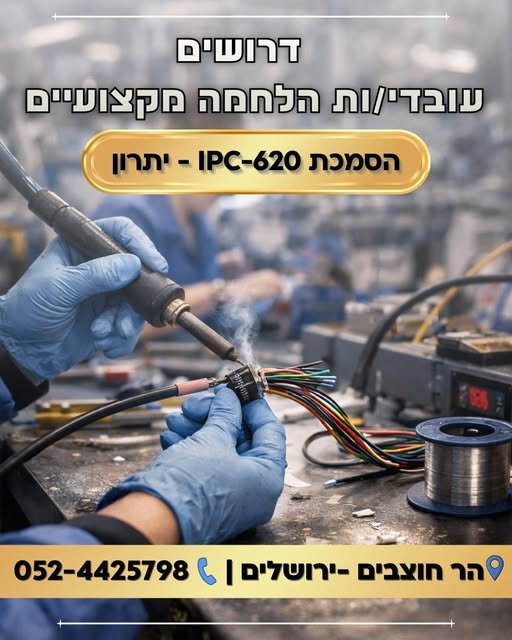 דרושים.ות למפעל ייצור כבלי חשמל דרושים.ות… עוד בירושלים