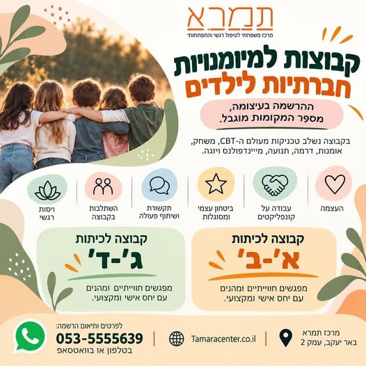 דרוש/ה מדריך/ת אומנות בבאר יעקב