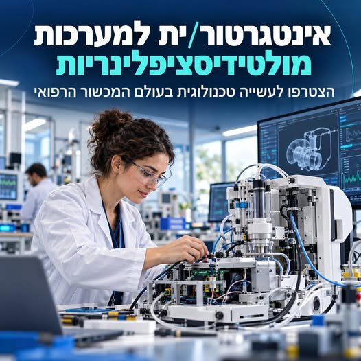 דרוש/ה אינטגרטור/ית למערכות מולטידיסציפלינריות בעכו