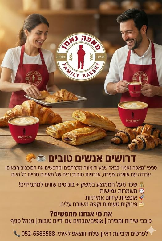 דרוש/ה את הכוכבים הבאים בבאר שבע