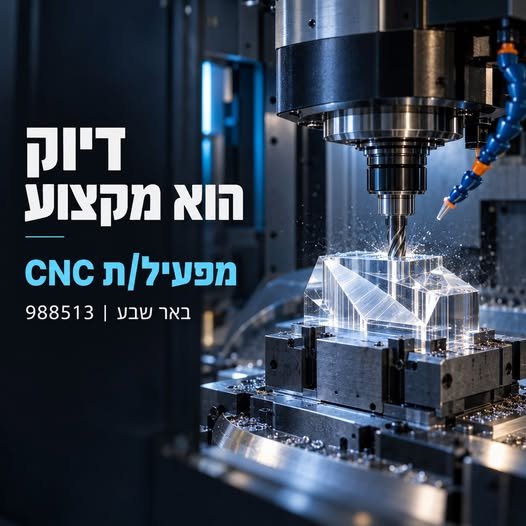 דרוש/ה מפעיל/ת CNC בבאר שבע