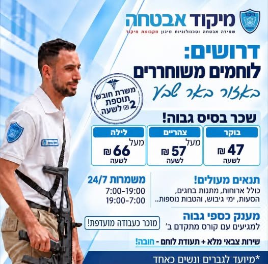 דרוש/ה עבודה בבאר שבע