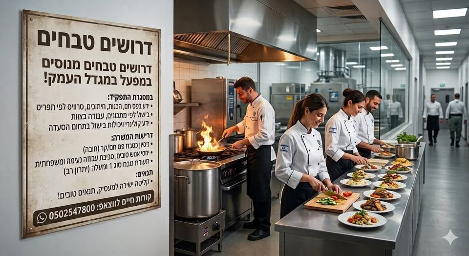 דרושים טבחים בעפולה