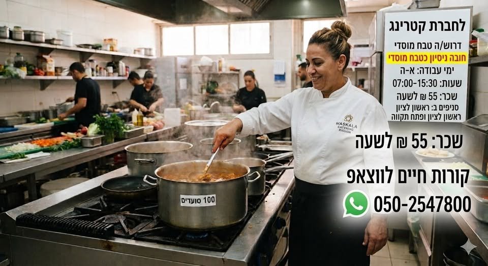 דרושים טבחים מיידי בשפלה