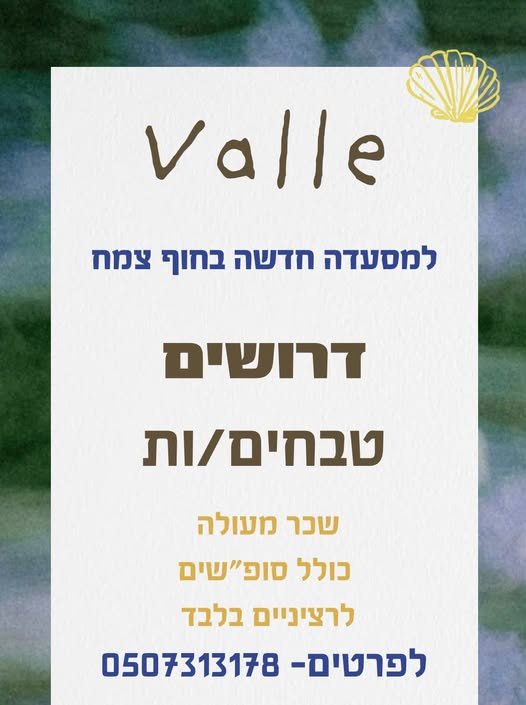 דרוש/ה טבח/ית בצמח