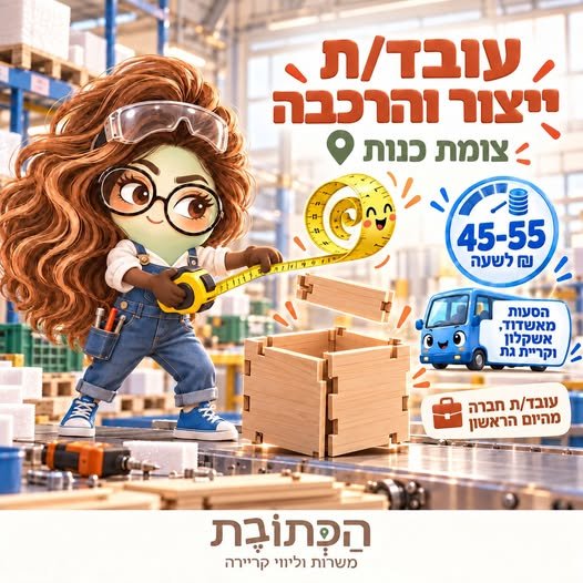 דרוש/ה עובד/ת ייצור – מרלו