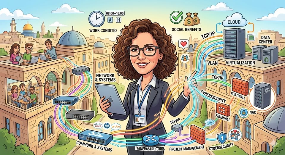 דרוש עובד/ת בתחום תשתיות ותמיכה בבירושלים