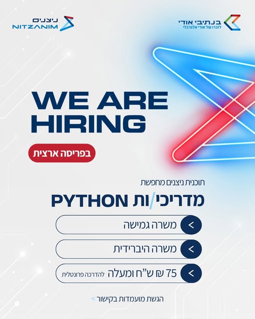 דרוש עובד/ת בתחום פיתוח תוכנה במרכז