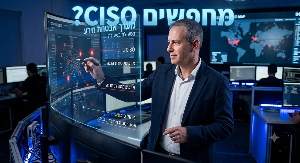 דרוש/ה: CISO לארגון IT מוביל הזדמנות ייחודית לשלב ניהול אבטחת מידע פנים ארגוני, פעילות MSSP טכנולוגית לצד ייעוץ אסטרטגי ללקוחות - קצה (CISO as a Service) על התפקיד בקצרה לארגון מוביל בתחום ה - IT והאינטגרציה דרוש/ה CISO בעל/ת זיקה טכנולוגית עמו בכל הארץ